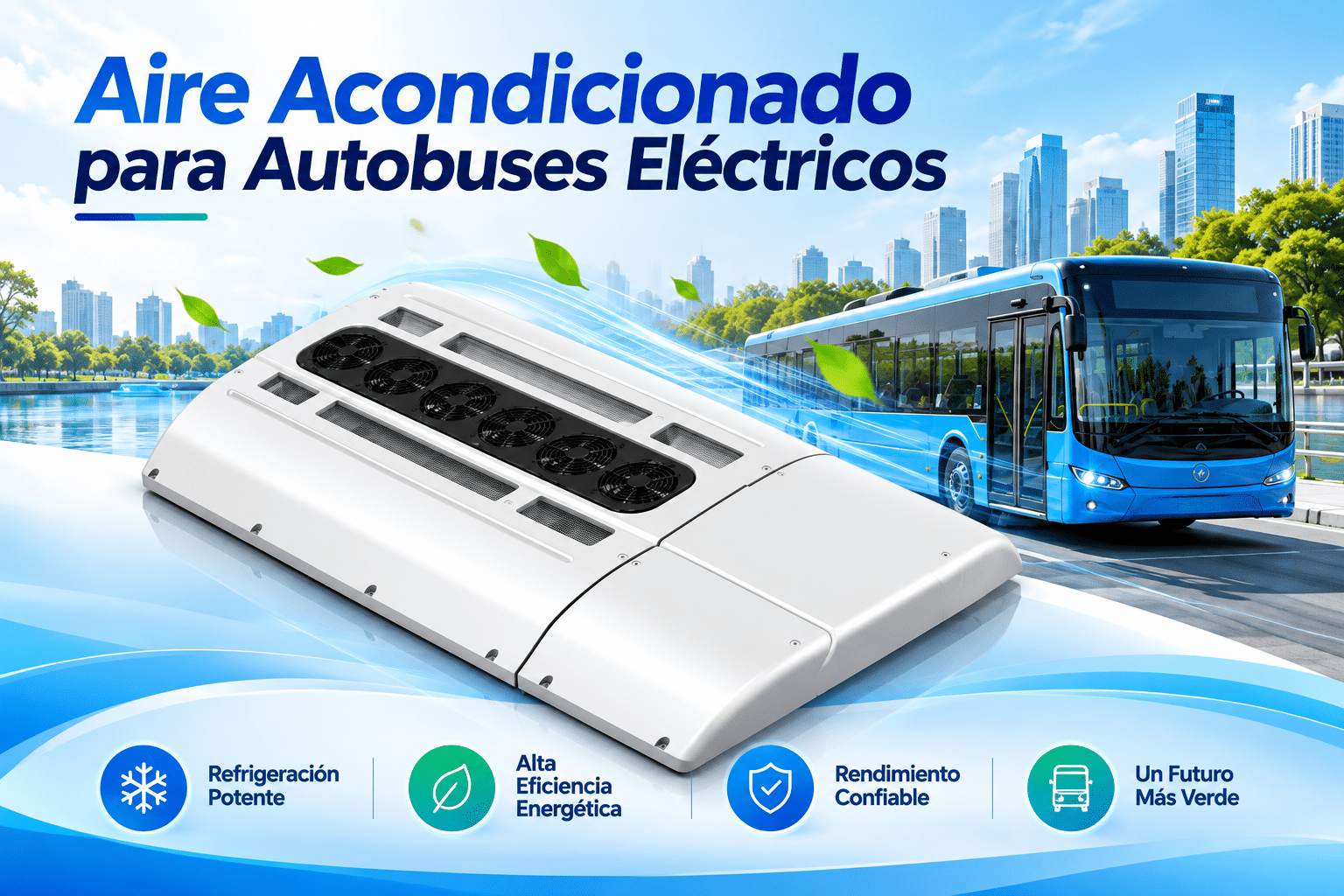 Aire acondicionado para autobuses eléctricos